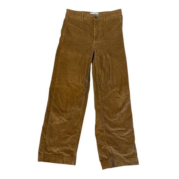 Everlane Corduroy Wide Leg Brown Pants Size 4 - Picture 2 of 5